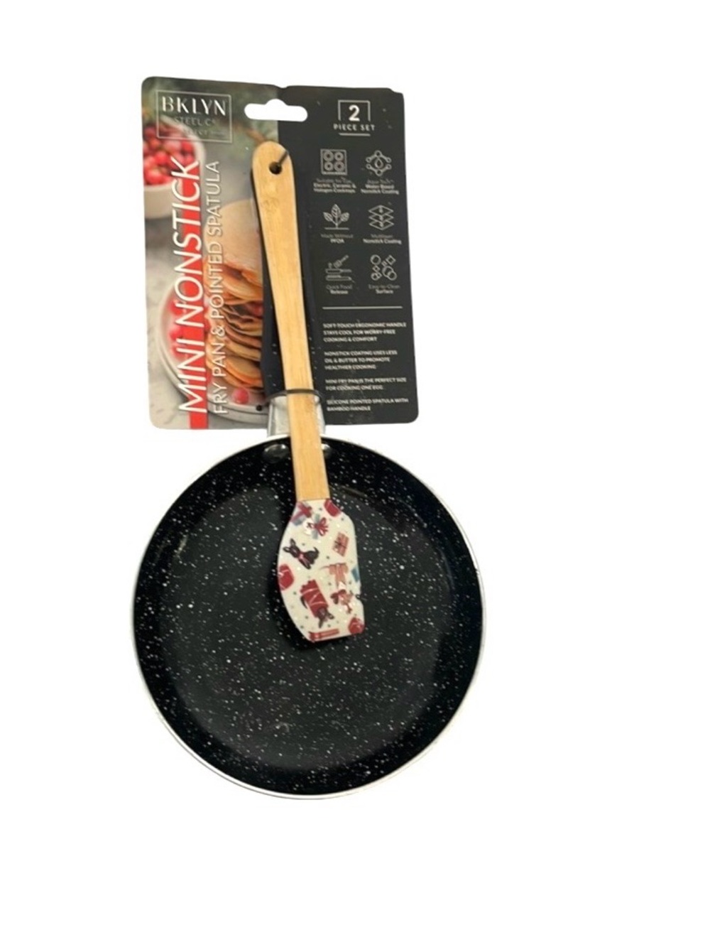 Mini Non-stick frying pan with spatula NWT